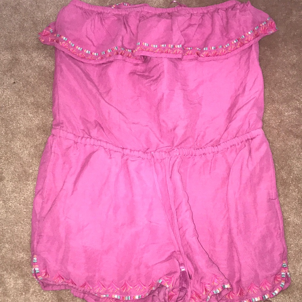 Pink vineyard vines romper